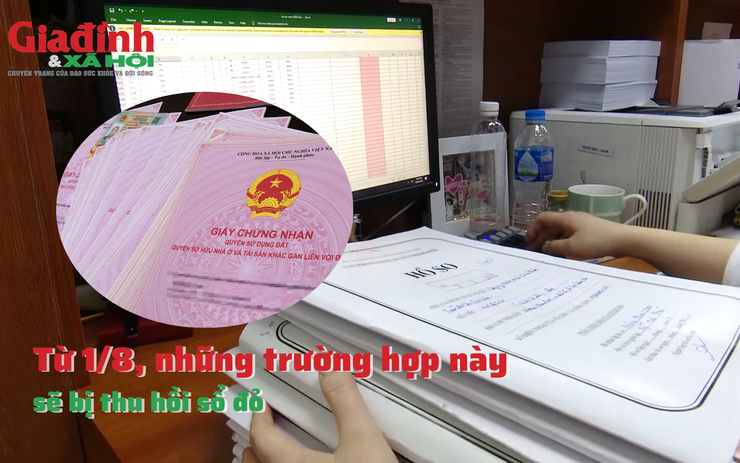 Từ 1/8, những trường hợp này sẽ bị thu hồi sổ đỏ 