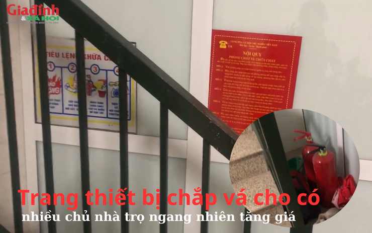 Trang thiết bị chắp vá cho có, nhiều chủ nhà trọ ngang nhiên tăng giá