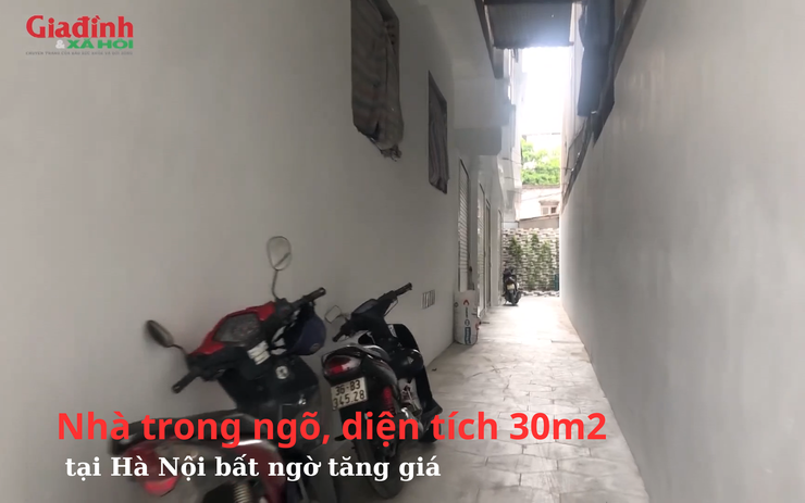 Nhà trong ngõ, diện tích 30m2 tại Hà Nội bất ngờ tăng giá 