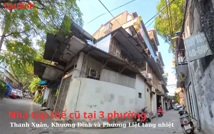 Hà Nội: Nhà tập thể cũ tại 3 phường Thanh Xuân, Phương Liệt, Khương Đình tăng nhiệt
