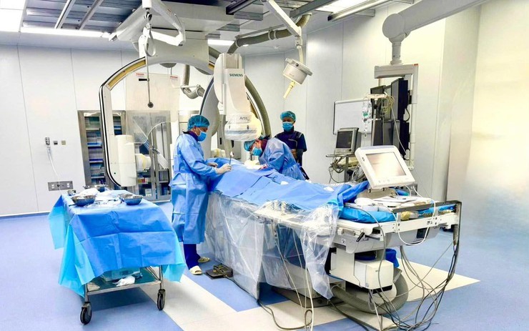 Khoa Tim mạch Bệnh viện 19-8 chính thức vận hành phòng can thiệp tim mạch theo tiêu chuẩn quốc tế