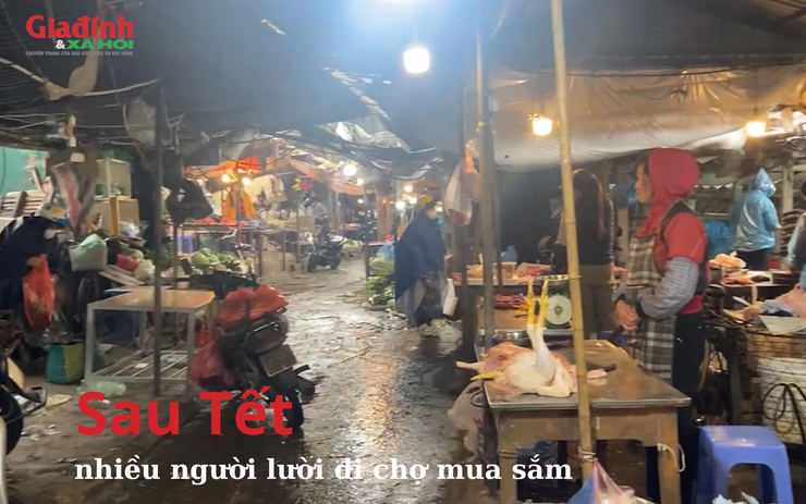 Sau Tết, nhiều người lười đi chợ mua sắm