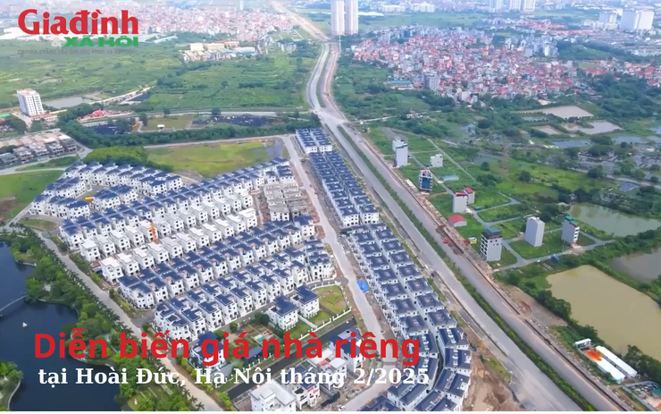 Diễn biến giá nhà riêng tại Hoài Đức, Hà Nội tháng 22025