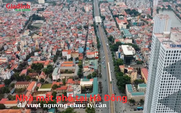 Nhà mặt phố tại Hà Đông đã vượt ngưỡng chục tỷ/căn