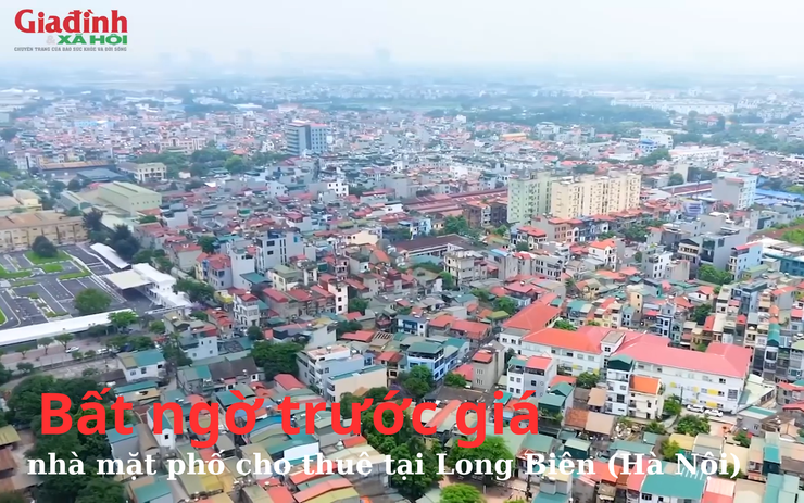 Bất ngờ trước giá nhà mặt phố cho thuê tại Long Biên (Hà Nội) 