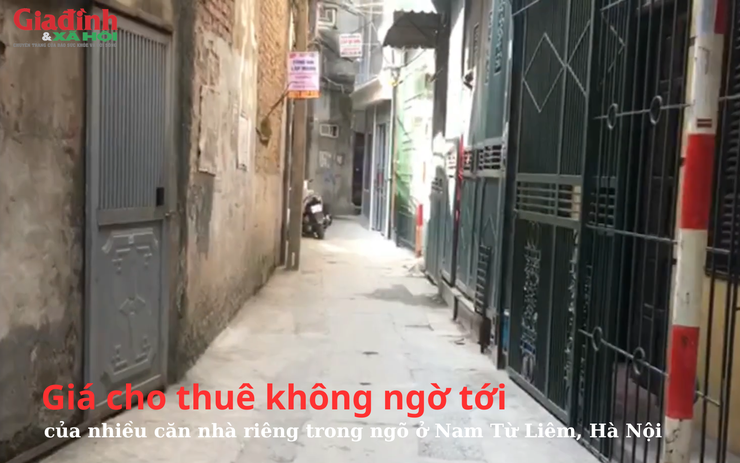 Giá cho thuê không ngờ tới của nhiều căn nhà riêng trong ngõ ở Nam Từ Liêm, Hà Nội 