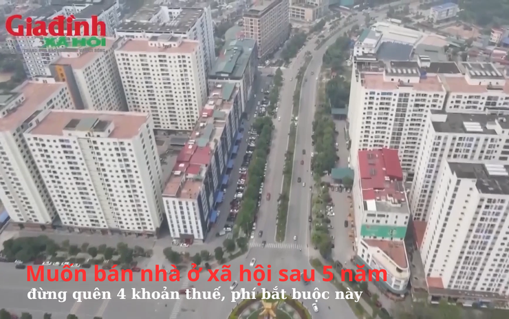 Muốn bán nhà ở xã hội sau 5 năm, đừng quên 4 khoản thuế, phí bắt buộc này
