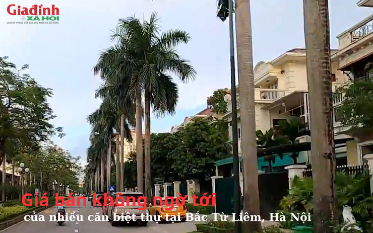 Giá bán không ngờ tới của nhiều căn biệt thự tại Bắc Từ Liêm, Hà Nội