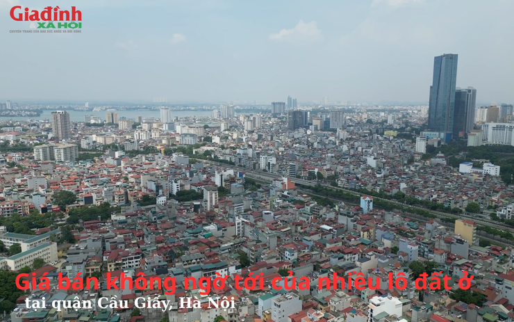 Giá bán không ngờ tới của nhiều lô đất ở tại quận Cầu Giấy, Hà Nội