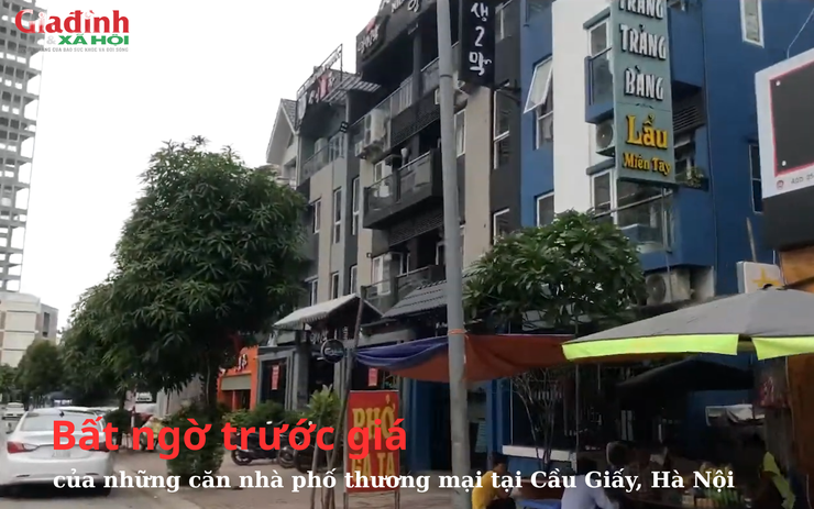 Bất ngờ trước giá của những căn nhà phố thương mại tại Cầu Giấy, Hà Nội 