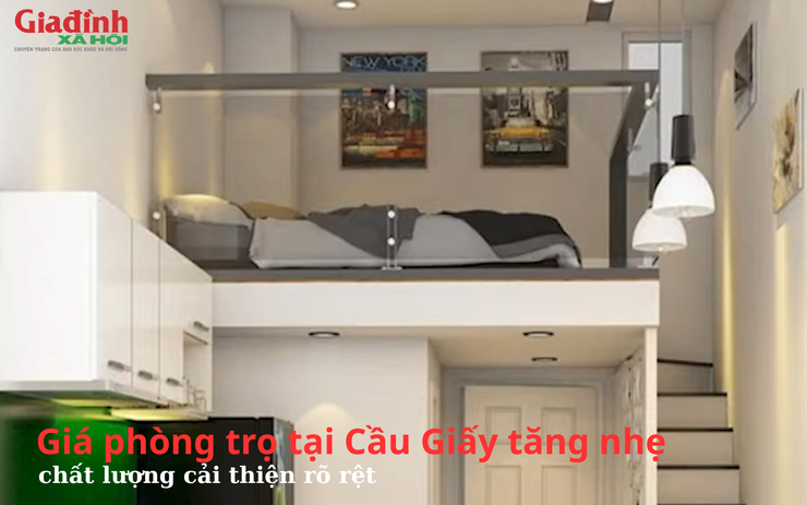 Giá phòng trọ tại Cầu Giấy tăng nhẹ, chất lượng cải thiện rõ rệt