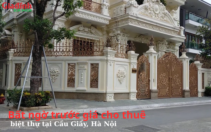 Bất ngờ trước giá cho thuê biệt thự tại Cầu Giấy, Hà Nội 