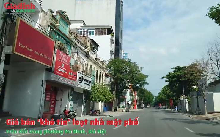 Giá bán ‘khó tin’ loạt nhà mặt phố trên đất vàng phường Ba Đình, Hà Nội