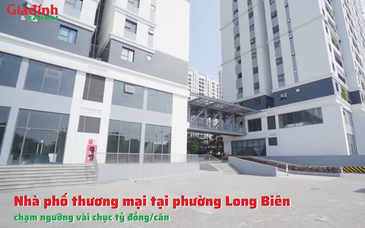 Nhà phố thương mại tại phường Long Biên chạm ngưỡng vài chục tỷ đồng/căn