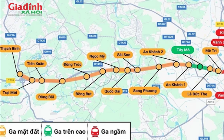 Giá nhà đất dọc tuyến đường sắt đô thị số 5, Hà Nội tăng nhiệt