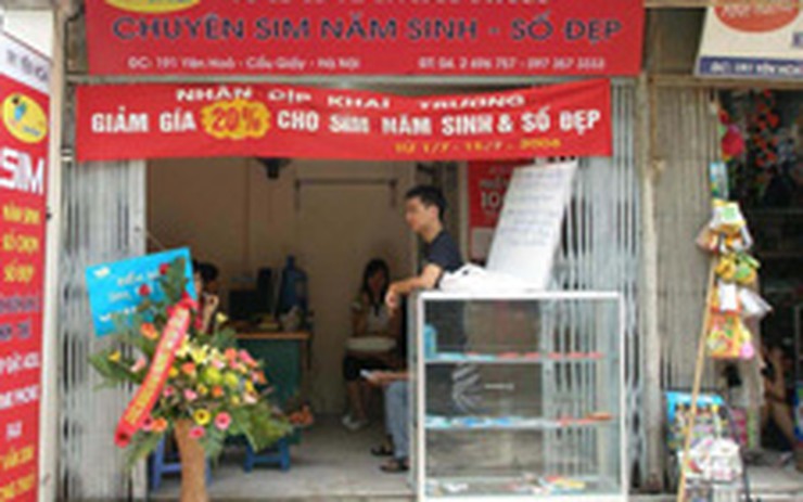 BUÔN SIM SỐ TRỞ THÀNH NGHỀ CẠNH TRANH CAO VỚI NHIỀU RỦI RO