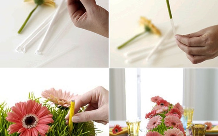 5 cách cắm hoa để bàn chị em mê tít