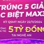 Vietlott bất ngờ thông báo một người chơi may mắn cùng lúc trúng 5 giải đặc biệt