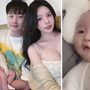 Khoảnh khắc con trai 2 tháng tuổi đáng yêu của Trọng Lân
