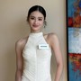 Nàng hậu quê Bình Định diện váy trắng khoe đường cong quyến rũ tại Miss World 2025