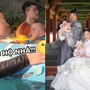 Cặp song sinh nhà Phương Oanh - Shark Bình mới 1 tuổi đã được bố mẹ cho học bơi