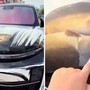 Biến nắp capo xe sang thành bể cá, nam tài xế nhận "gạch đá"