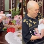 Vợ chồng danh hài Xuân Hinh làm lễ đầy tháng ấm cúng cho cháu gái