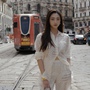 Lương Thùy Linh diện cả cây đồ hiệu Fendi nổi bật tại Milan