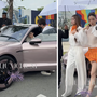 Kỳ Duyên lái xe điện Porsche gần 5 tỷ đồng chở Đoàn Thiên Ân đi sự kiện