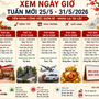 Xem ngày giờ tuần mới 25/5 - 31/5/2026 để tiến hành các công việc suôn sẻ, mang lại tài lộc