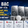 Giá bạc hôm nay 14/6: Bạc Phú Quý, Doji, Ancarat, Sacombank-SBJ biến động như nào?