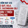 Giá bạc hôm nay 4/6: Bạc Phú Quý, Doji, Ancarat, Sacombank-SBJ giảm hơn 1 triệu đồng/kg