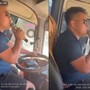 Đang chở khách, tài xế vẫn say sưa hát karaoke sau vô lăng