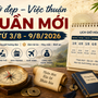 Xem ngày giờ tuần mới 3/8 - 9/8/2026: Ngày nào đẹp để khởi sự, ngày nào nên tránh động thổ, khai trương?