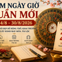 Xem ngày giờ tuần mới 24/8 - 30/8/2026 chọn giờ đẹp động thổ, khai trương, xuất hành tài lộc