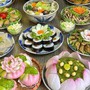 Những mâm cơm chay cúng rằm tháng 7 nức lòng người xem