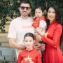 Vợ chồng Hà Anh đưa 2 con ra Hà Nội mừng lễ 2/9